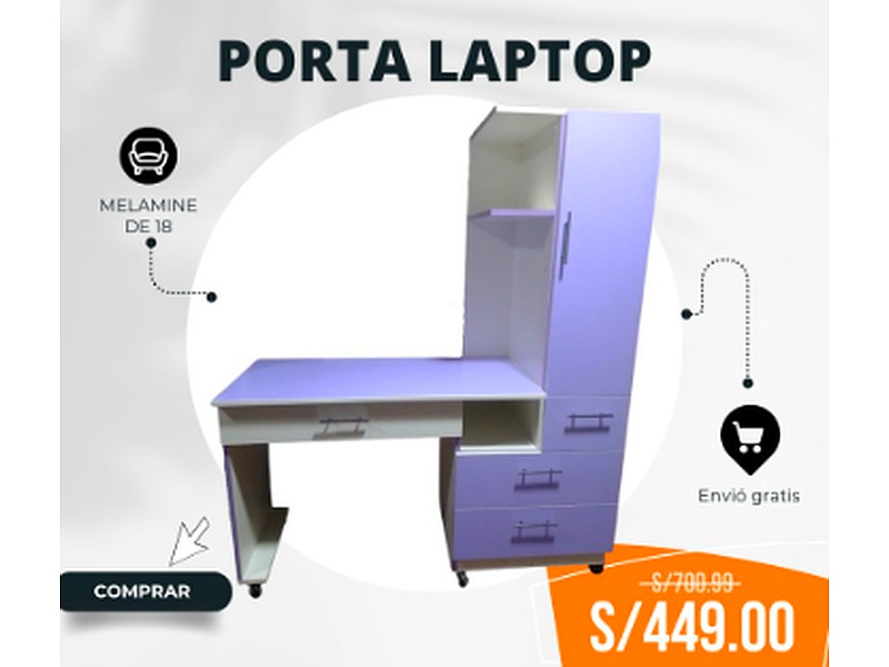 Escritorio Porta Laptop