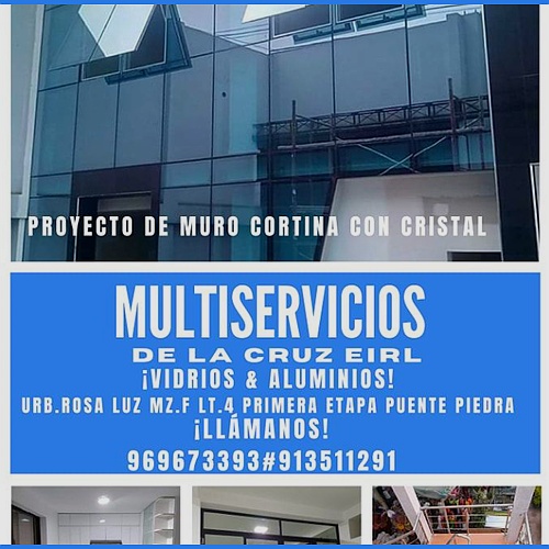 Multiservicios Delacruz E.I.R.L Vidrios Aluminios