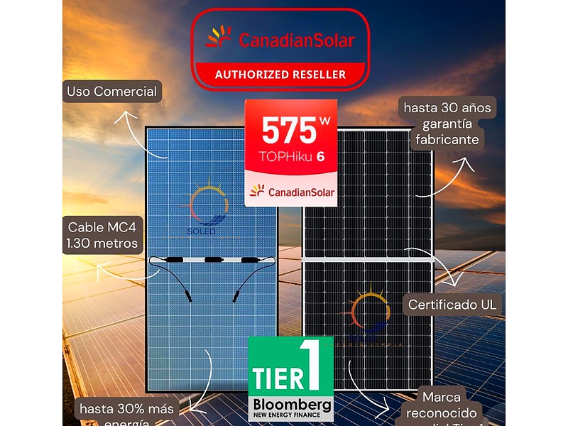 Canadian Solar Panel Solar 575W-Perú