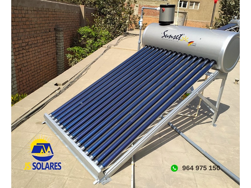 Calentador solar de 15 tubos Perú JS Solares