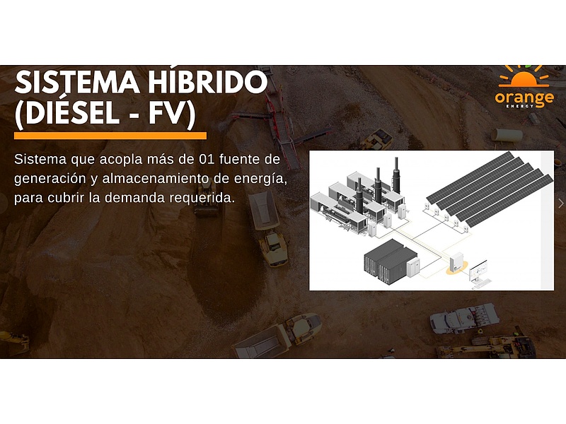 Sistema Híbrido Diesel FV Perú Orange Energy