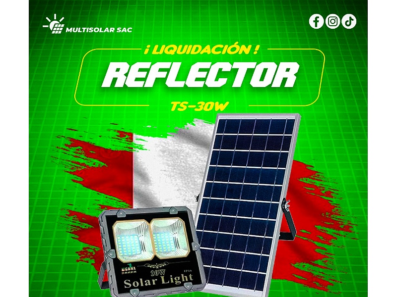 REFLECTOR SOLAR DE 30W-PERÚ