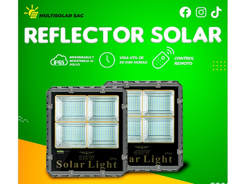 REFLECTOR SOLAR DE 400W-Perú