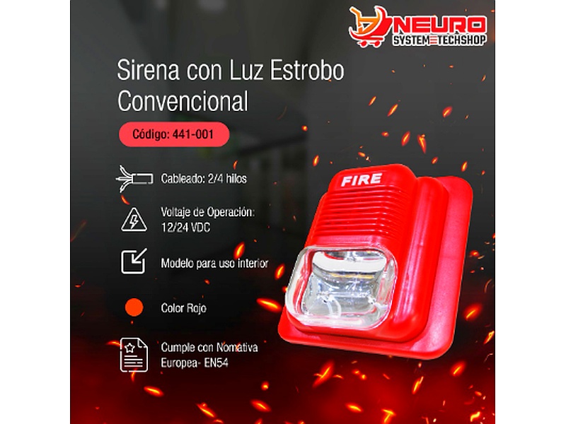 Sirena con Luz Convencional Perú