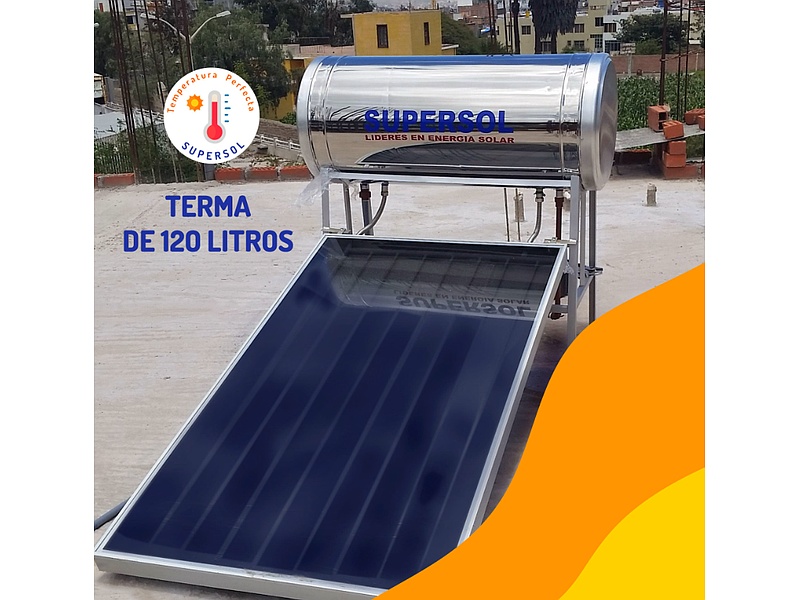 Terma solar placa alemán 120 L-Perú