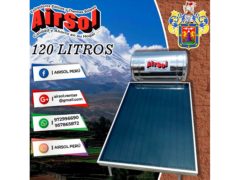 Terma solar 120 litros-Perú