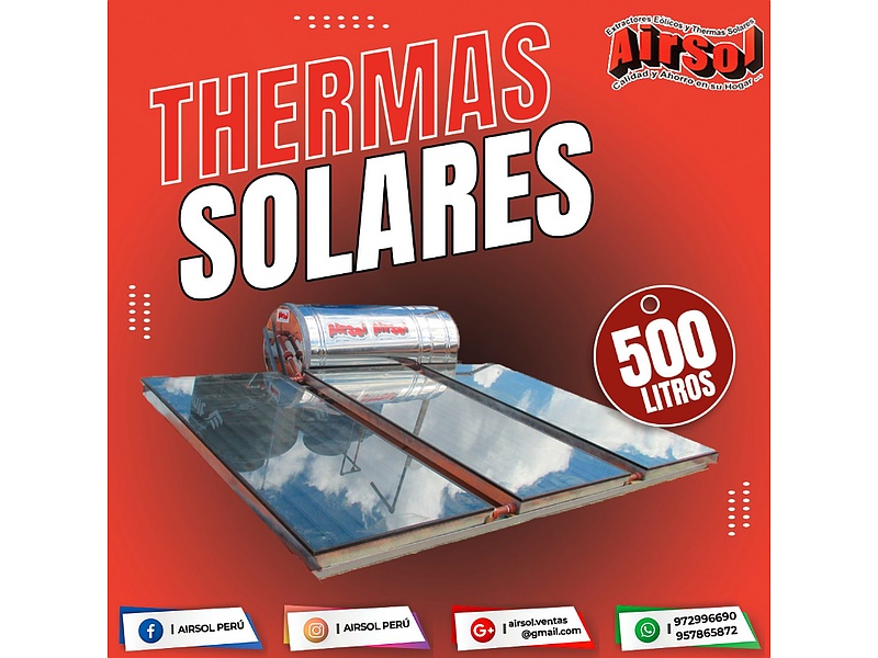 Terma Solar de 500 Litros-Perú