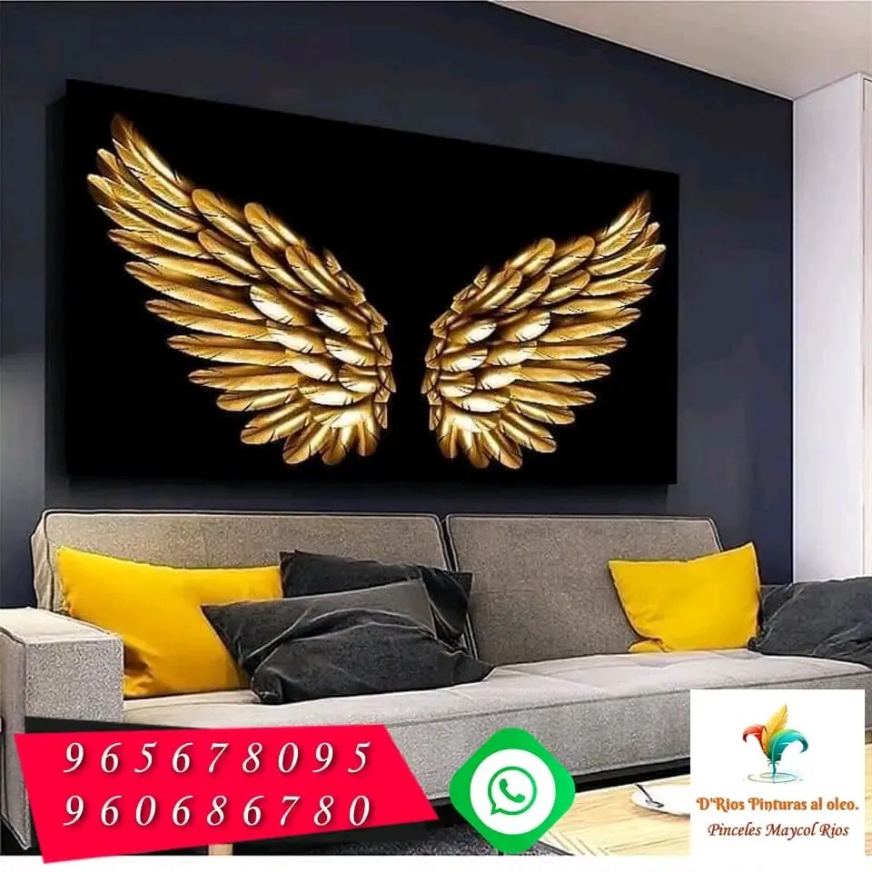 Cuadro decorativo de alas