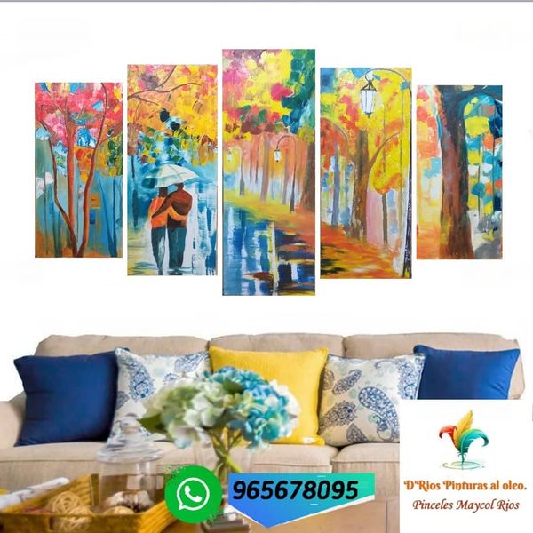 Cuadro decorativo por secciones