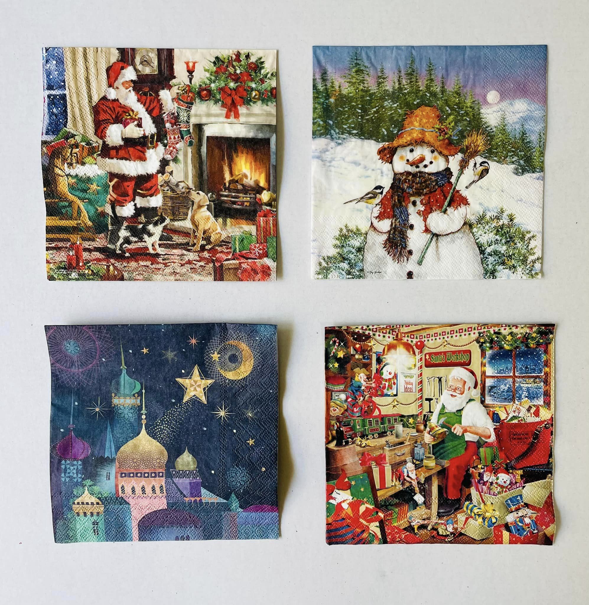 Juego de cuadros decorativos de navidad