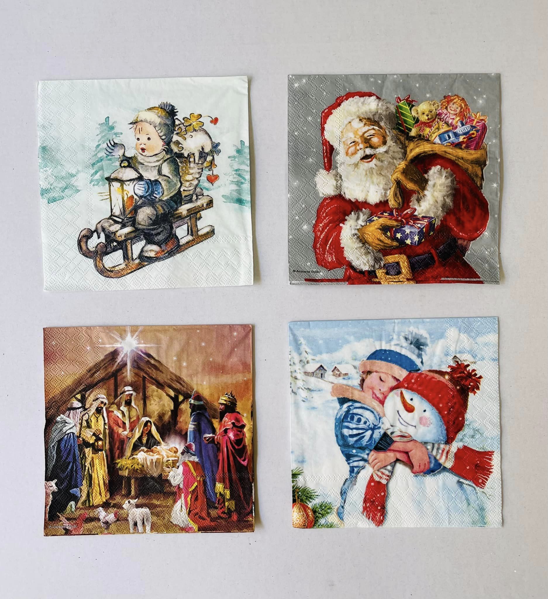 Juego de cuadros decorativos para diciembre