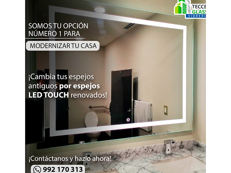 Espejo Led Touch Rectangular-Perú