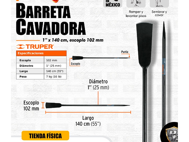 BARRETA CAVADORA PERU