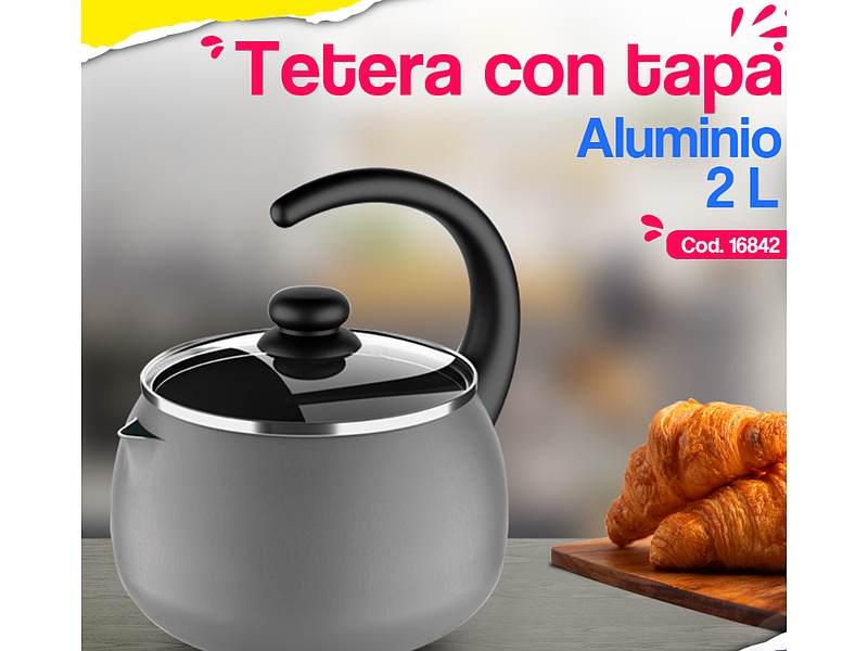 Tetera con tapa de vidrio Brinox Perú Multi.