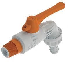 Llave de paso de plástico