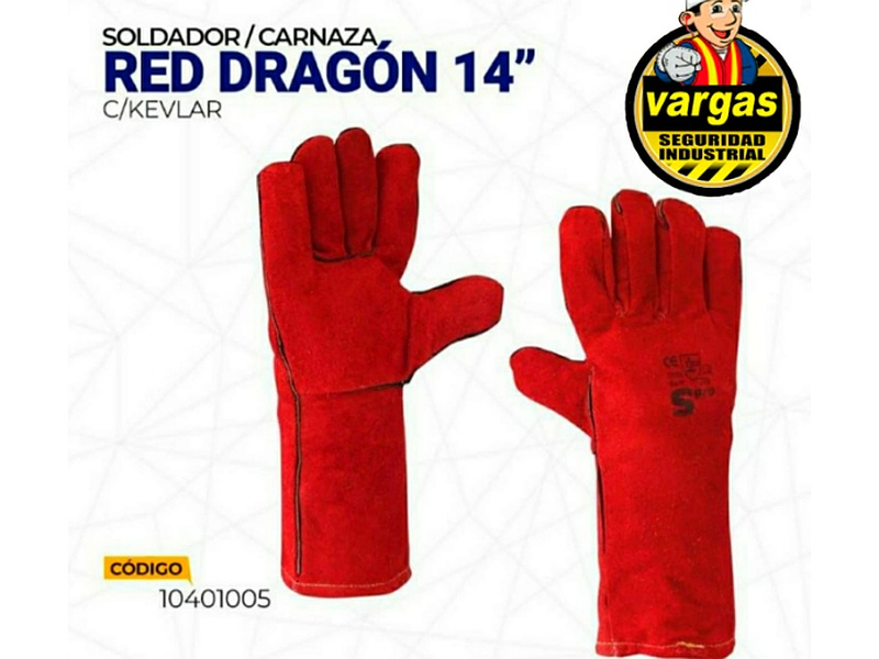 GUANTE SOLDADOR RED DRAGON 14" PERU