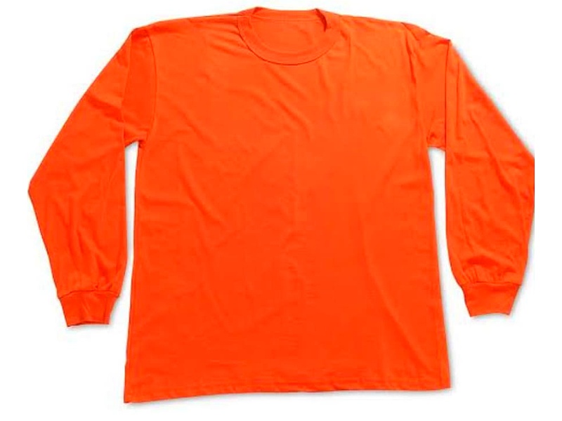 POLO MANGA LARGA 30/1 NARANJA PERU