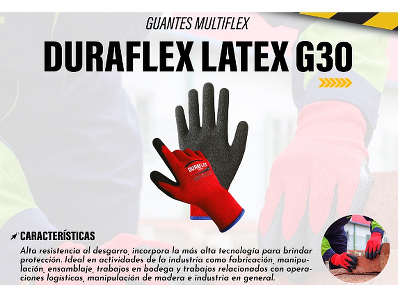 GUANTES DURAFLEX LATEX G30 PERU