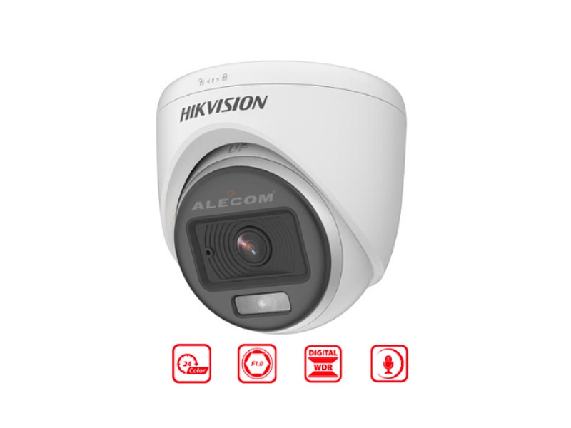 CAMARA DOMO 2MP COLOR VU LENTE PERÚ HIKVISION