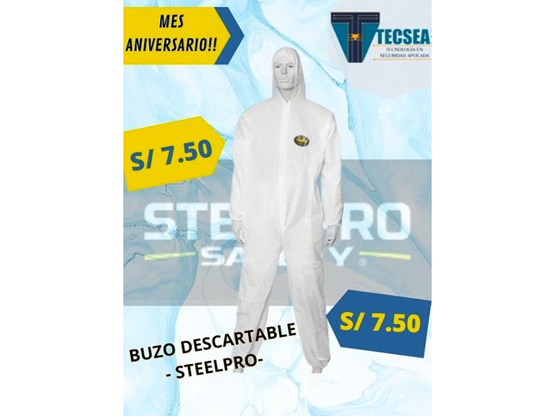 BUZO DESCARTABLE PERÚ STEELPRO