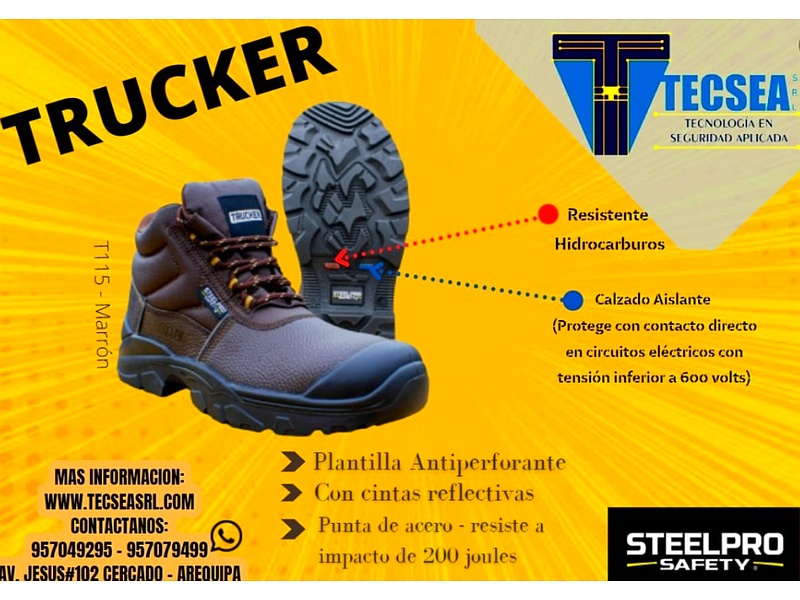 ZAPATO INDUSTRIAL TRUCKER PERÚ STEELPRO