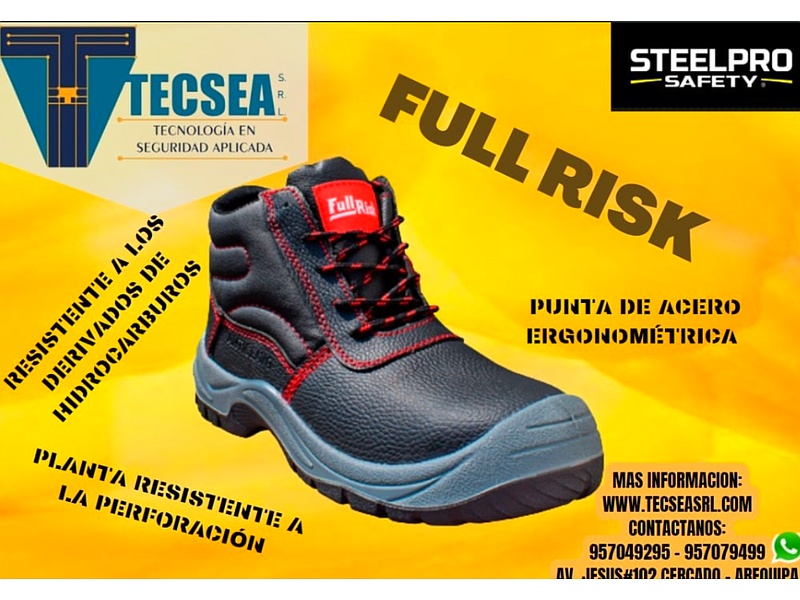 CALZADO INDUSTRIAL FULL RISK PERÚ STEELPRO