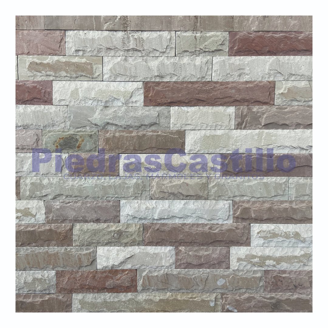 Acabado en piedra rectangular