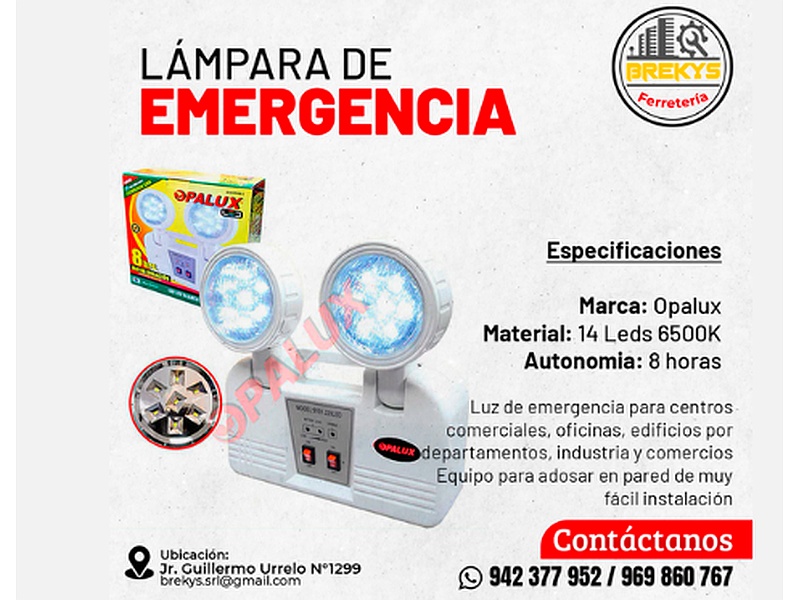 Lámpara de emergencia 