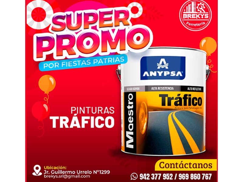 Pintura para tráfico Perú
