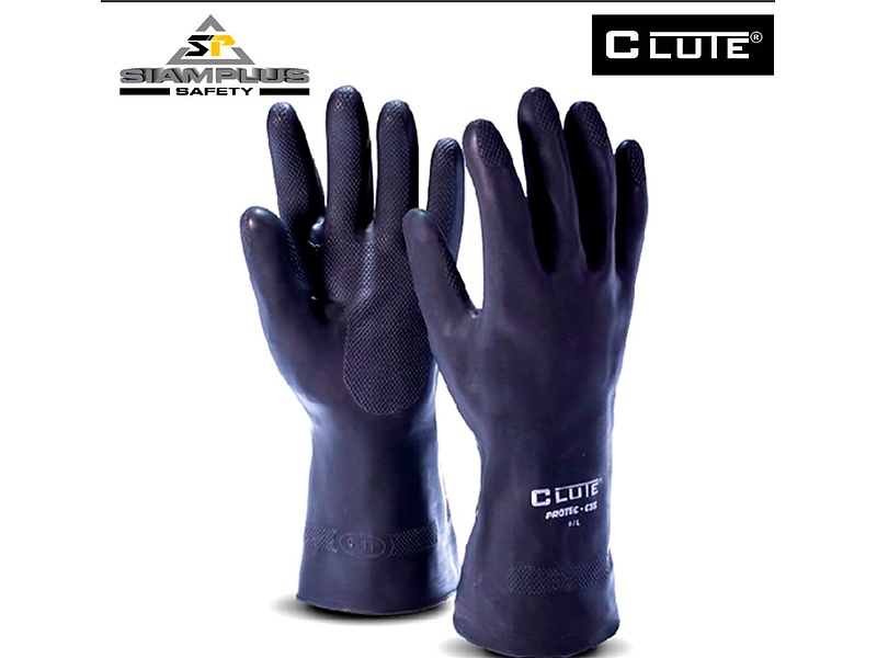 Guantes de Jebe Protec Calibre 35 Perú Clute