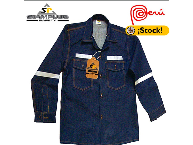  Camisa de Seguridad Jean Crudo Perú