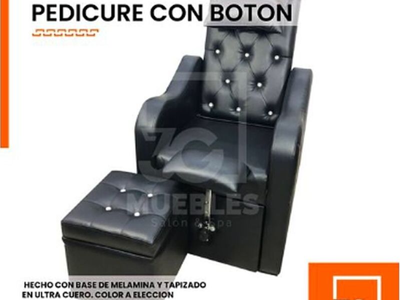 SILLÓN PEDICURE CON BOTON