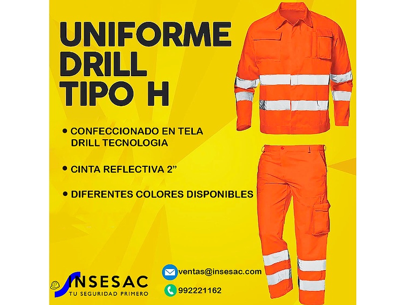 UNIFORME DRILL TIPO H PERU