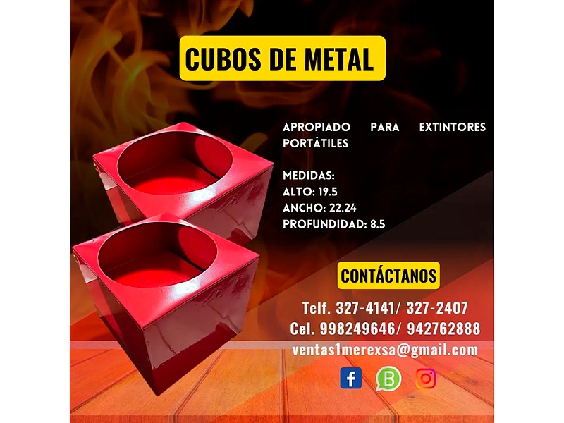 CUNOS DE METAL PARA EXTINTORES PERÚ MEREXSA