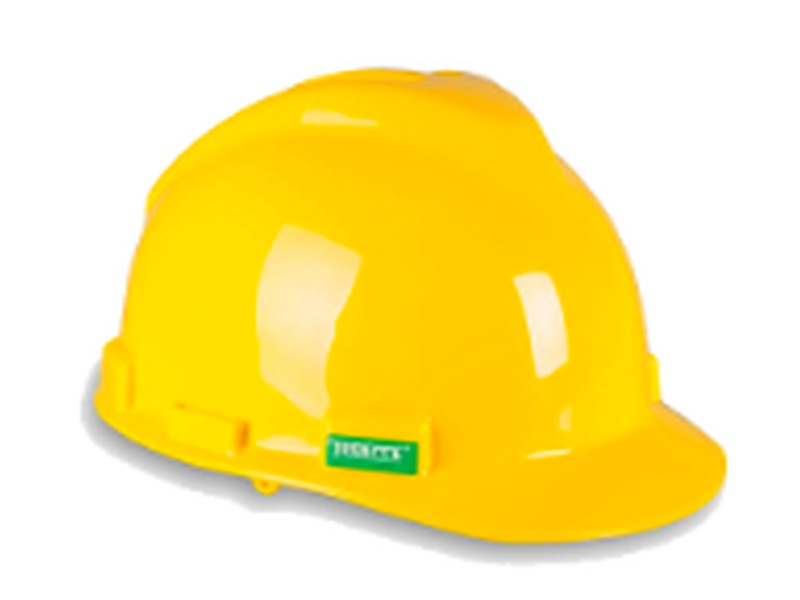 CASCO DE SEGURIDAD AMARILLO TRIDENTE PERU