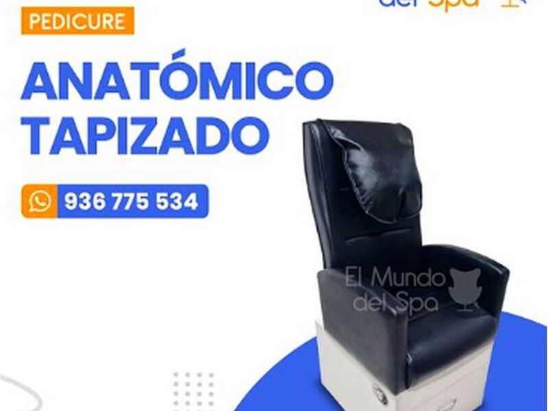 SILLÓN PEDICURE ANATÓMICO TAPIZADO