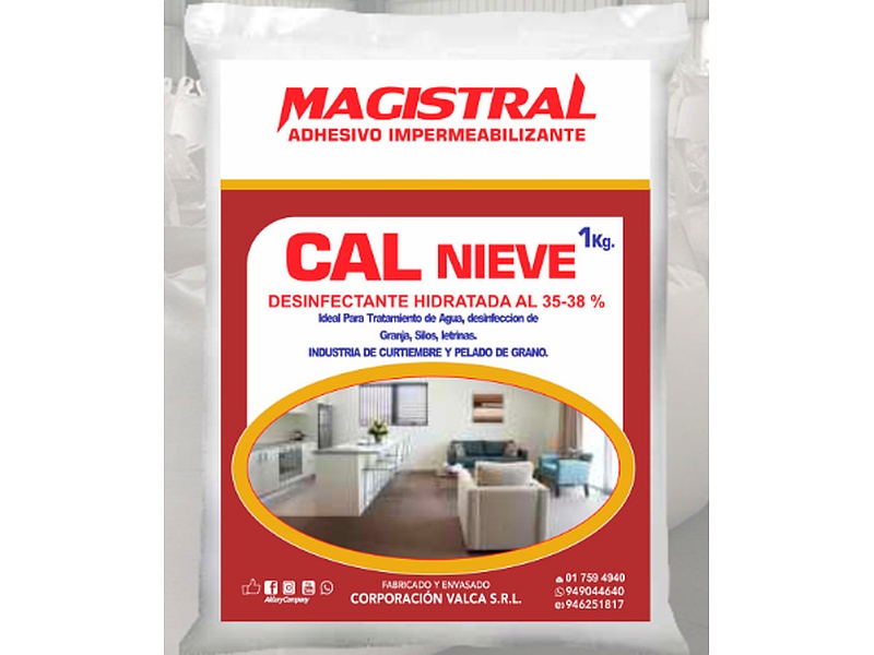 CAL NIEVE 1Kg MAGISTRAL PERU