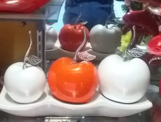 Adorno Ceramica Manzana Color Peru Venta de Cerámica 
