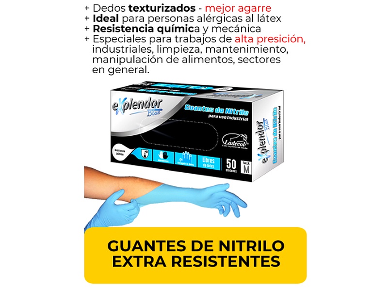 Guantes de Nitrilo Extra Resistentes PERU