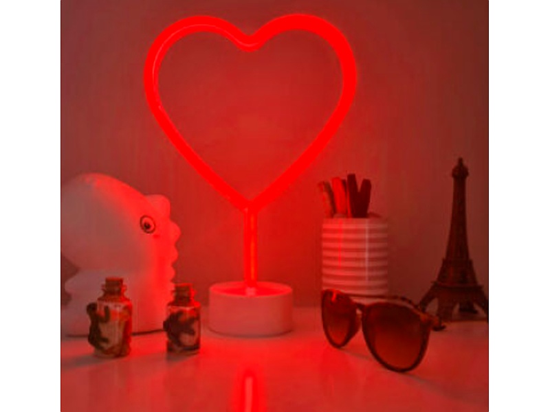 LAMPARA LED DE CORAZÓN NEÓN Perú