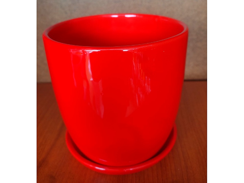 JARRON ANFORA PORCELANA ROJA Perú