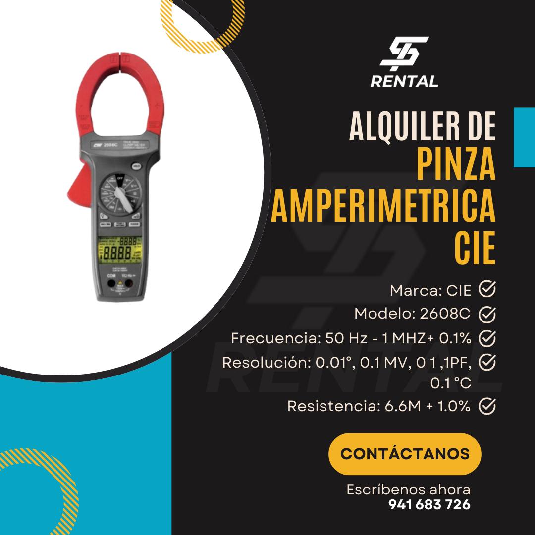 Pinza amperimétrica