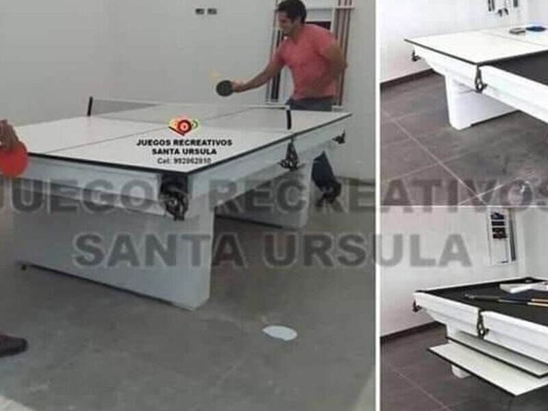 MESA DE BILLAR CONVERTIBLE A PING PONG Perú