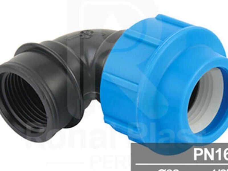 Codo 90º Roscado Hembra Irriplast para HDPE