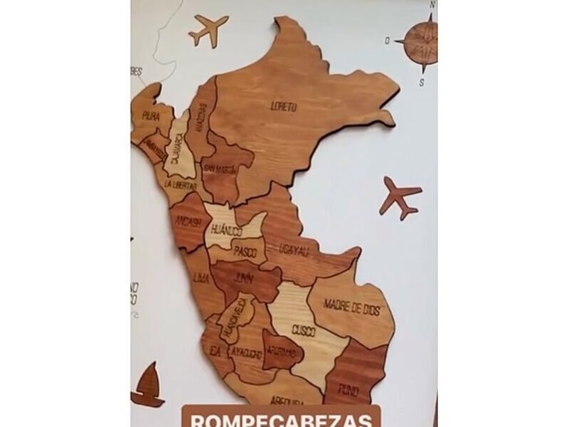 Rompecabezas del mapa del Perú