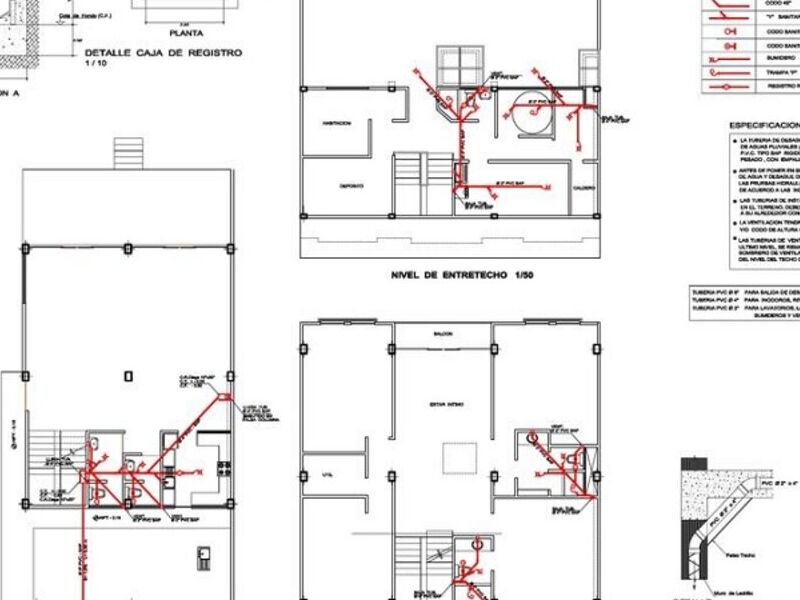 Planos Instalaciones Sanitarias Trujillo