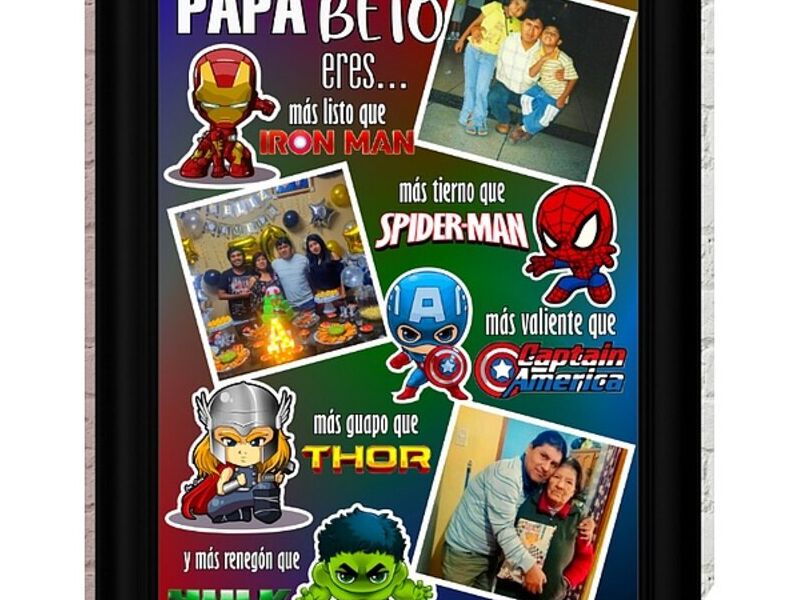 Cuadro Decorativo Papá Perú