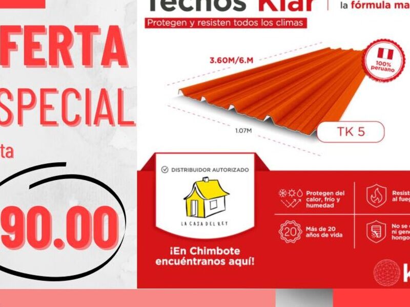 TERMOACUSTICO MULTICAPA KLAR 3.60 Y 6 m Perú