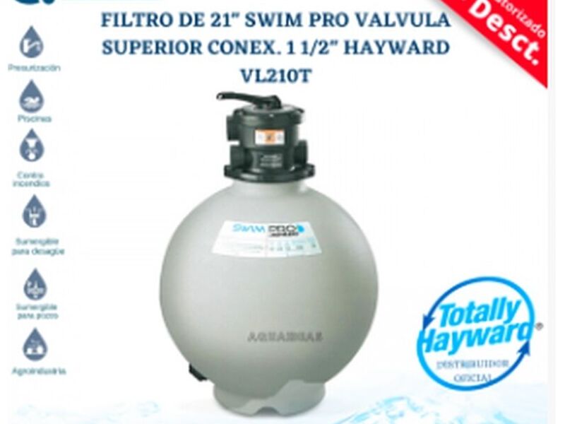 FILTRO DE 21″ SWIM PRO VALVULA SUPERIOR