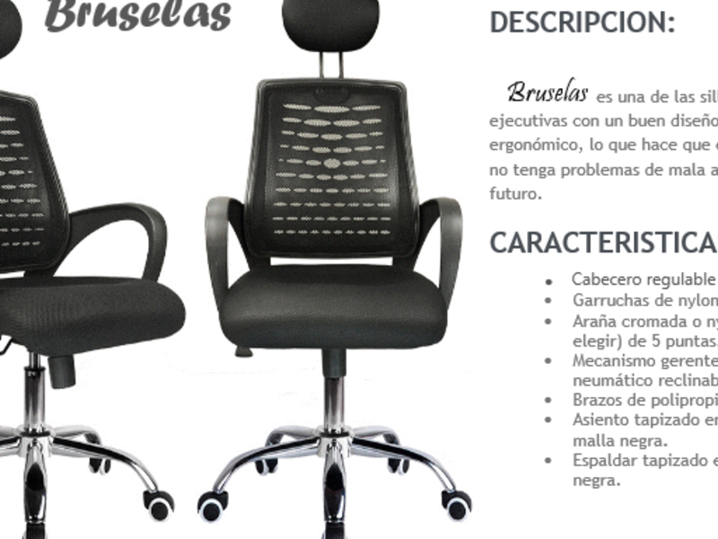 Silla Ergonómica Bruselas Peru